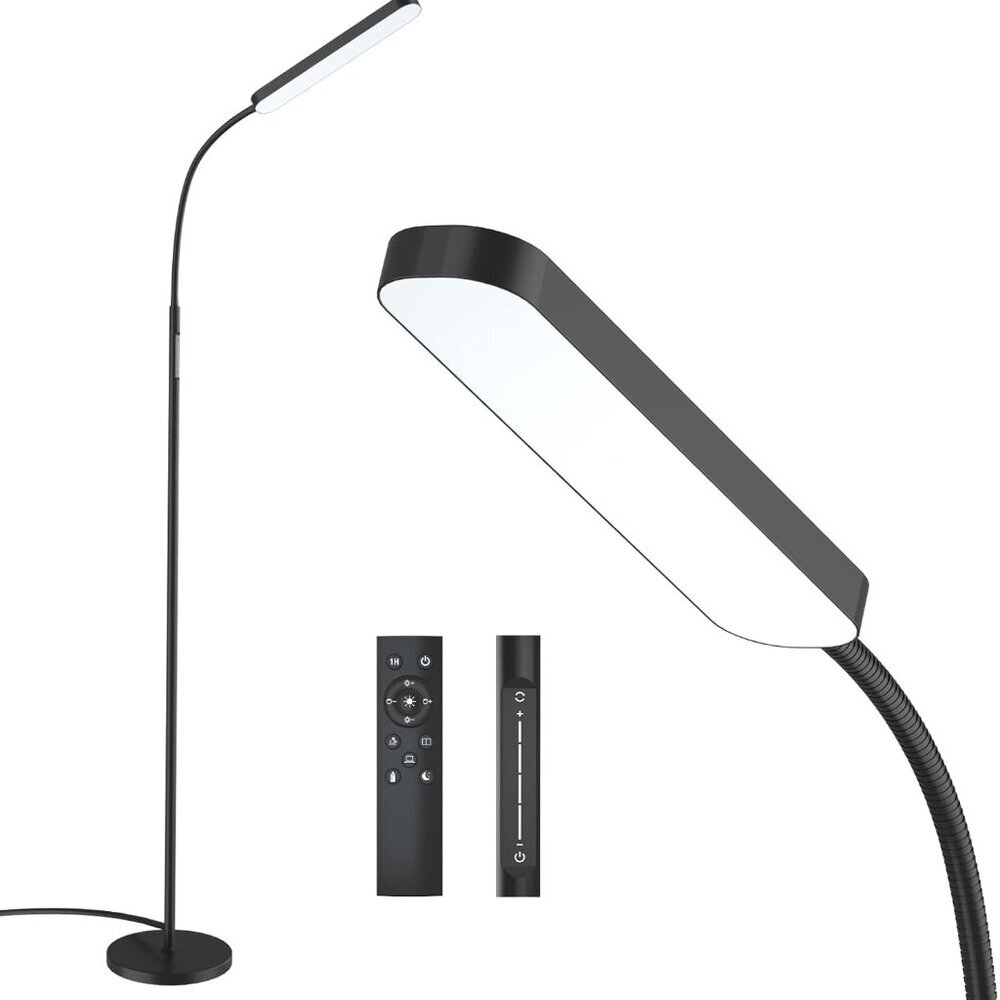 Floor Lamp -WioMio Led Floor Lamp with Remote and Touch Control for Stepless Dim